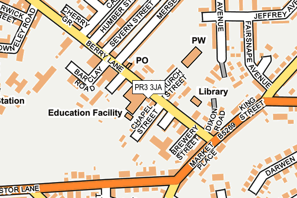 Map of WHALLEY SWARBRICK LTD at local scale