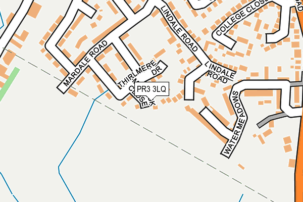 PR3 3LQ map - OS OpenMap – Local (Ordnance Survey)