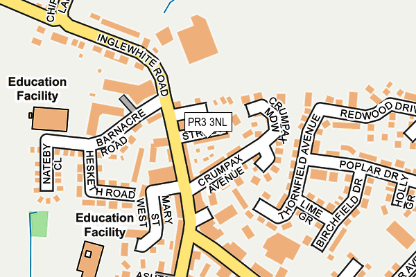 PR3 3NL map - OS OpenMap – Local (Ordnance Survey)