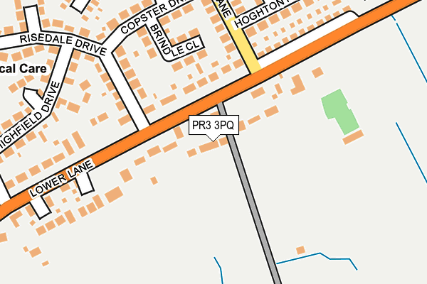 PR3 3PQ map - OS OpenMap – Local (Ordnance Survey)