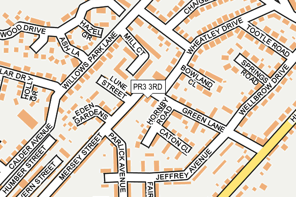 PR3 3RD map - OS OpenMap – Local (Ordnance Survey)