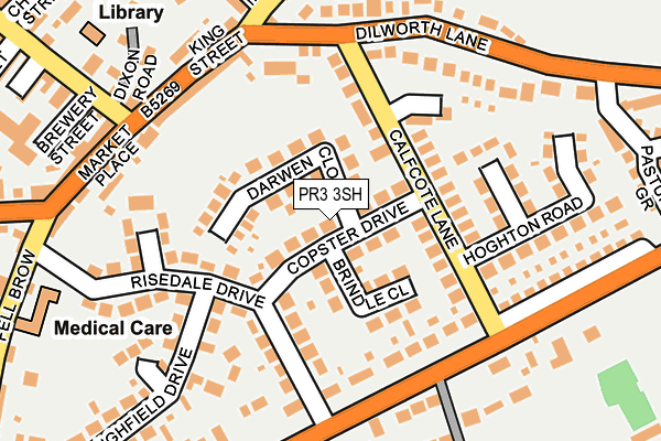 PR3 3SH map - OS OpenMap – Local (Ordnance Survey)