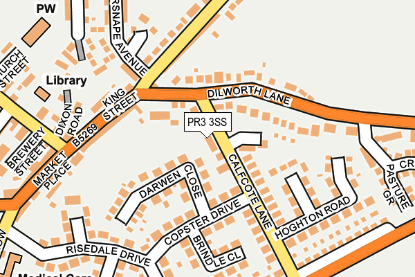 PR3 3SS map - OS OpenMap – Local (Ordnance Survey)