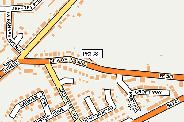 PR3 3ST map - OS OpenMap – Local (Ordnance Survey)
