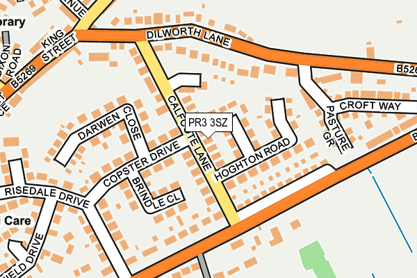 PR3 3SZ map - OS OpenMap – Local (Ordnance Survey)