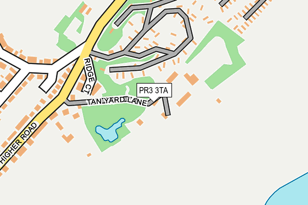 PR3 3TA map - OS OpenMap – Local (Ordnance Survey)