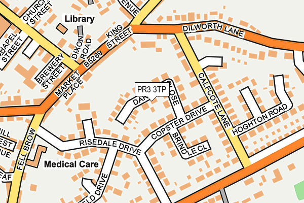 PR3 3TP map - OS OpenMap – Local (Ordnance Survey)