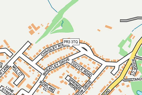PR3 3TQ map - OS OpenMap – Local (Ordnance Survey)