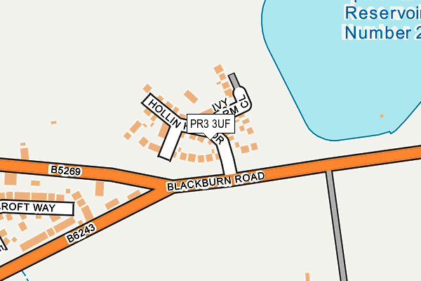 PR3 3UF map - OS OpenMap – Local (Ordnance Survey)