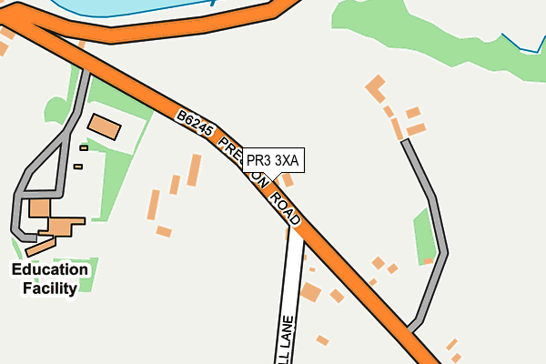 PR3 3XA map - OS OpenMap – Local (Ordnance Survey)