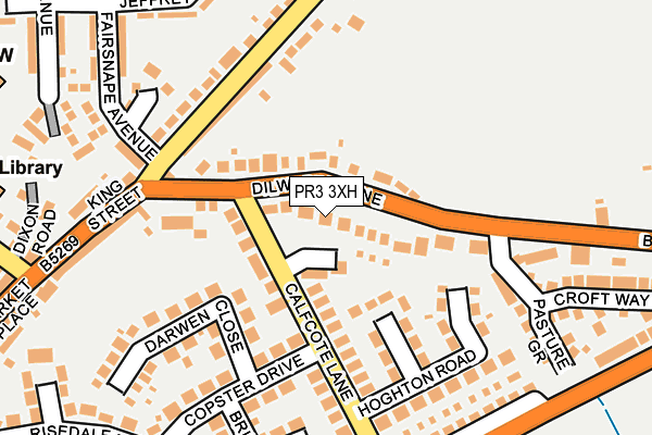 PR3 3XH map - OS OpenMap – Local (Ordnance Survey)