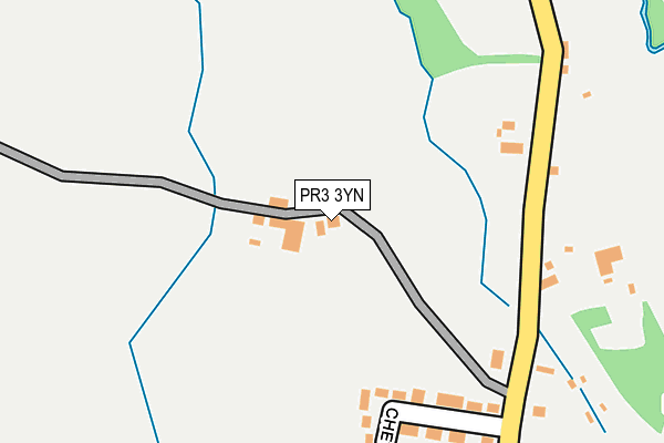 PR3 3YN map - OS OpenMap – Local (Ordnance Survey)