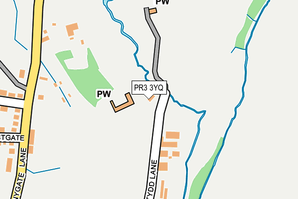 PR3 3YQ map - OS OpenMap – Local (Ordnance Survey)