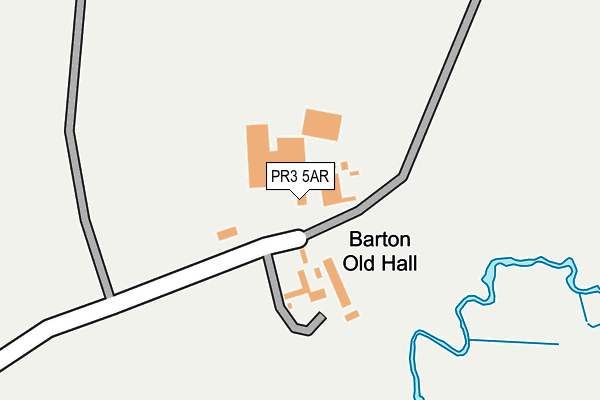 PR3 5AR map - OS OpenMap – Local (Ordnance Survey)