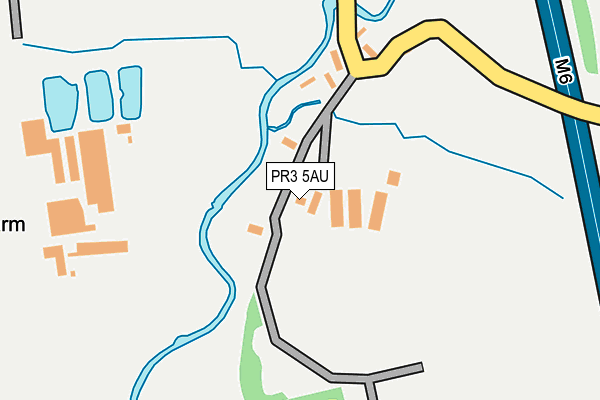 PR3 5AU map - OS OpenMap – Local (Ordnance Survey)