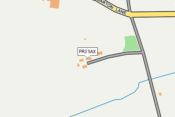 PR3 5AX map - OS OpenMap – Local (Ordnance Survey)