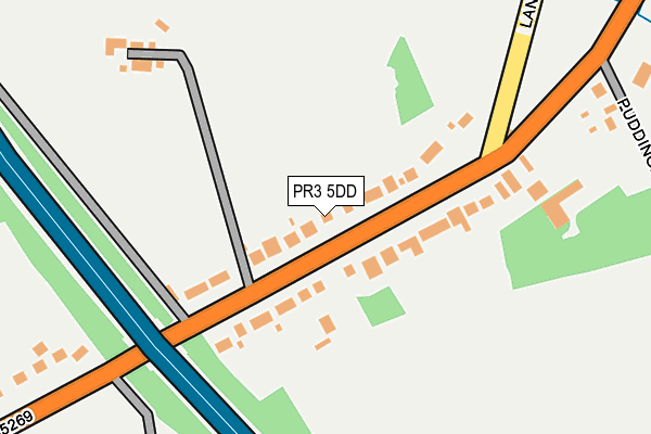 PR3 5DD map - OS OpenMap – Local (Ordnance Survey)