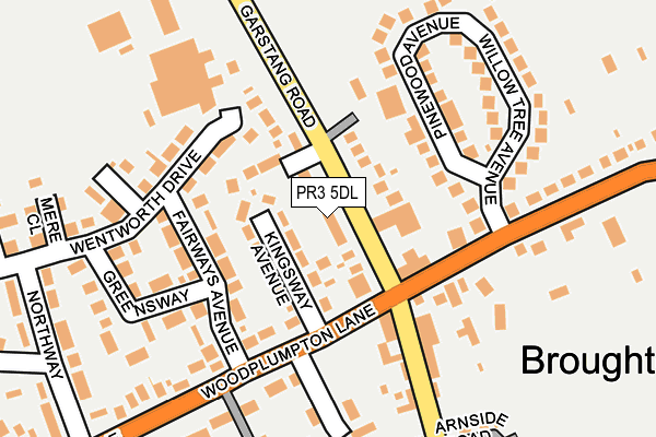 PR3 5DL map - OS OpenMap – Local (Ordnance Survey)