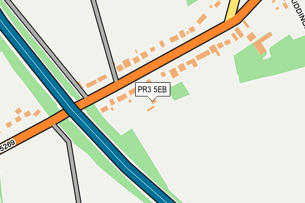 PR3 5EB map - OS OpenMap – Local (Ordnance Survey)