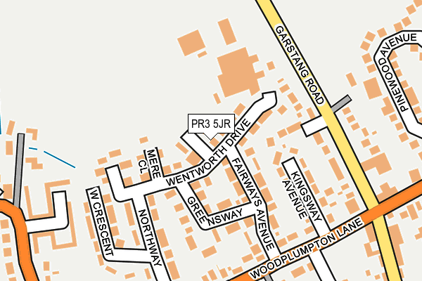 PR3 5JR map - OS OpenMap – Local (Ordnance Survey)