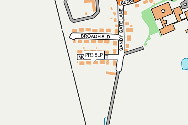 PR3 5LP map - OS OpenMap – Local (Ordnance Survey)