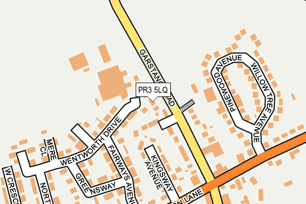 PR3 5LQ map - OS OpenMap – Local (Ordnance Survey)