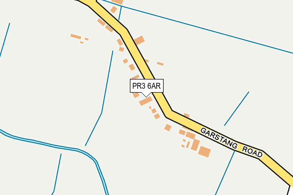 PR3 6AR map - OS OpenMap – Local (Ordnance Survey)