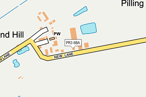 PR3 6BA map - OS OpenMap – Local (Ordnance Survey)