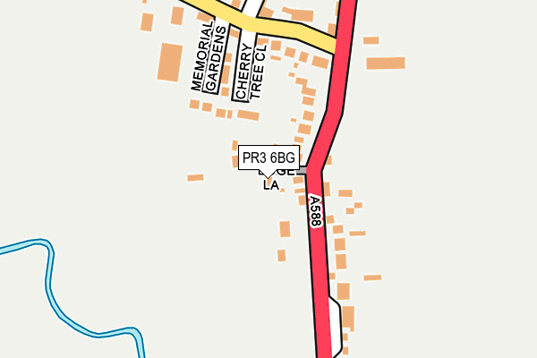 PR3 6BG map - OS OpenMap – Local (Ordnance Survey)