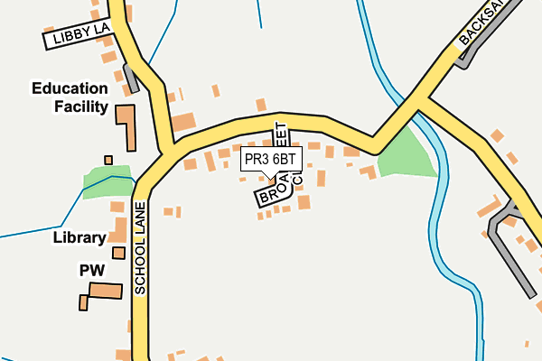 PR3 6BT map - OS OpenMap – Local (Ordnance Survey)