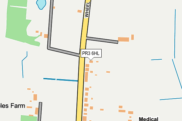 PR3 6HL map - OS OpenMap – Local (Ordnance Survey)