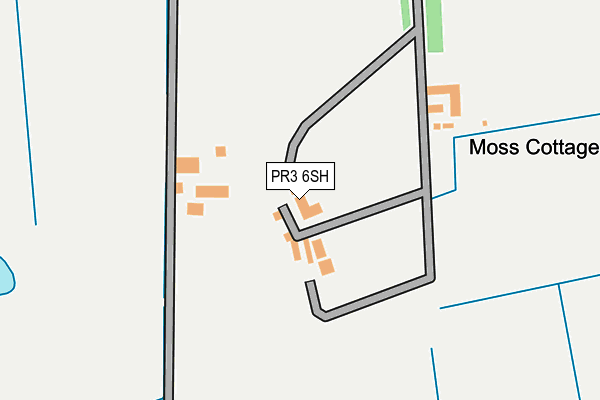 PR3 6SH map - OS OpenMap – Local (Ordnance Survey)