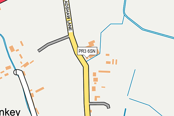 PR3 6SN map - OS OpenMap – Local (Ordnance Survey)