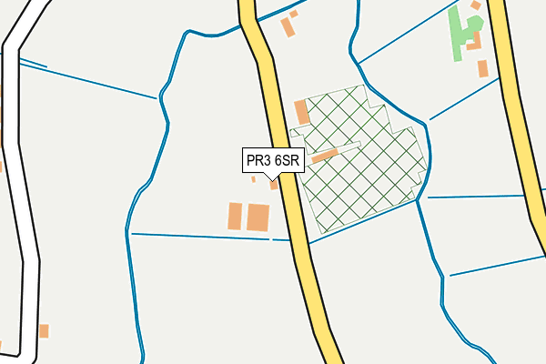 PR3 6SR map - OS OpenMap – Local (Ordnance Survey)