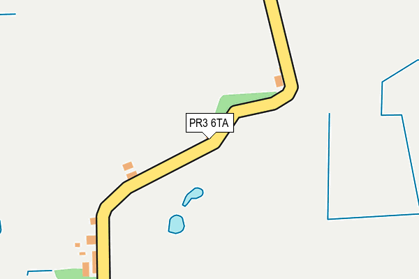 PR3 6TA map - OS OpenMap – Local (Ordnance Survey)