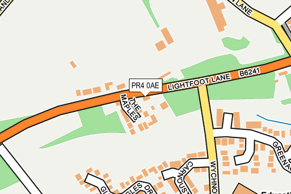 PR4 0AE map - OS OpenMap – Local (Ordnance Survey)