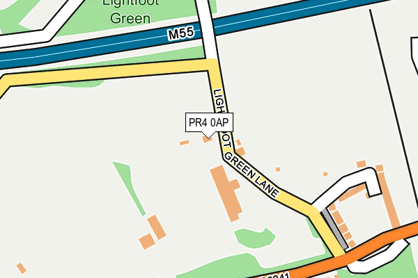 PR4 0AP map - OS OpenMap – Local (Ordnance Survey)