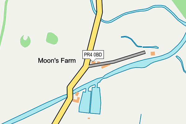PR4 0BD map - OS OpenMap – Local (Ordnance Survey)