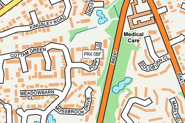 PR4 0BF map - OS OpenMap – Local (Ordnance Survey)