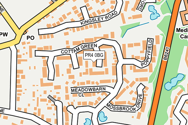 PR4 0BG map - OS OpenMap – Local (Ordnance Survey)