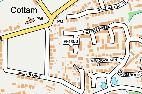 PR4 0DG map - OS OpenMap – Local (Ordnance Survey)