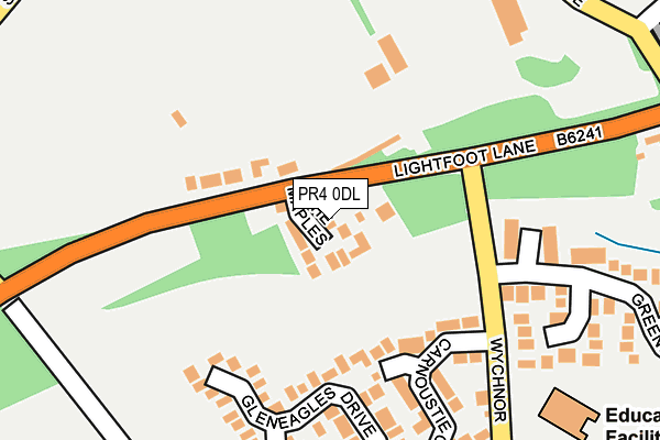 PR4 0DL map - OS OpenMap – Local (Ordnance Survey)