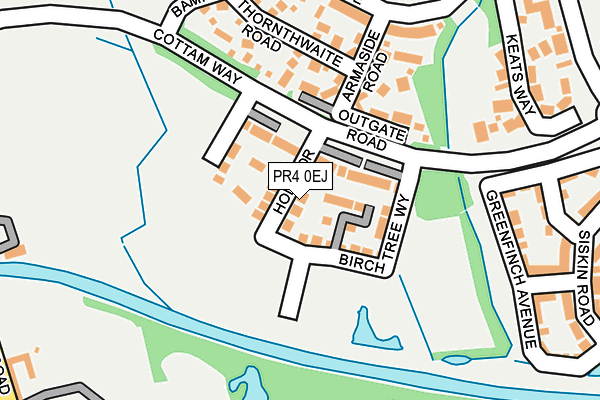 PR4 0EJ map - OS OpenMap – Local (Ordnance Survey)