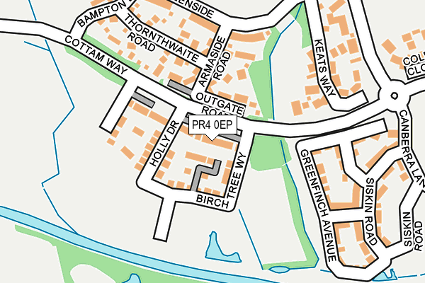 PR4 0EP map - OS OpenMap – Local (Ordnance Survey)