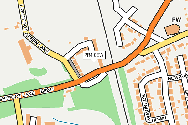 PR4 0EW map - OS OpenMap – Local (Ordnance Survey)