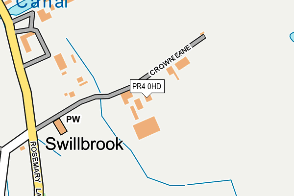 PR4 0HD map - OS OpenMap – Local (Ordnance Survey)