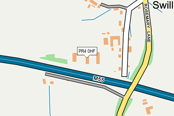 PR4 0HF map - OS OpenMap – Local (Ordnance Survey)