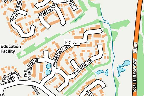 PR4 0LF map - OS OpenMap – Local (Ordnance Survey)