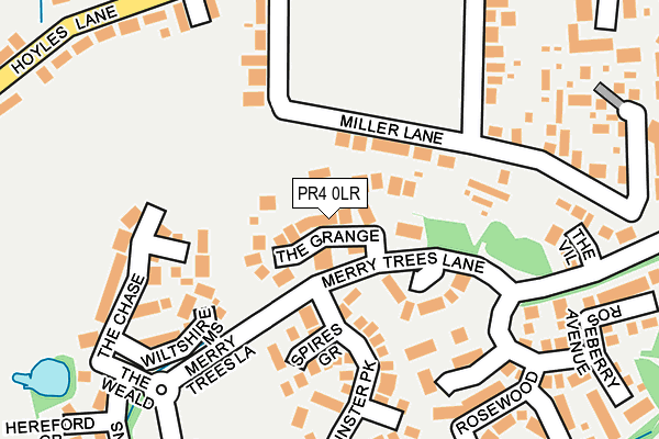 PR4 0LR map - OS OpenMap – Local (Ordnance Survey)