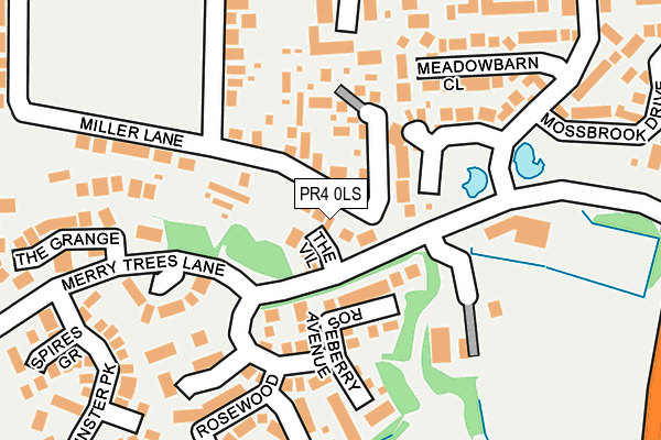 PR4 0LS map - OS OpenMap – Local (Ordnance Survey)